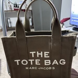 Marc Jacobs medium Khaki Tote Bag and bonus insert purse organizer
